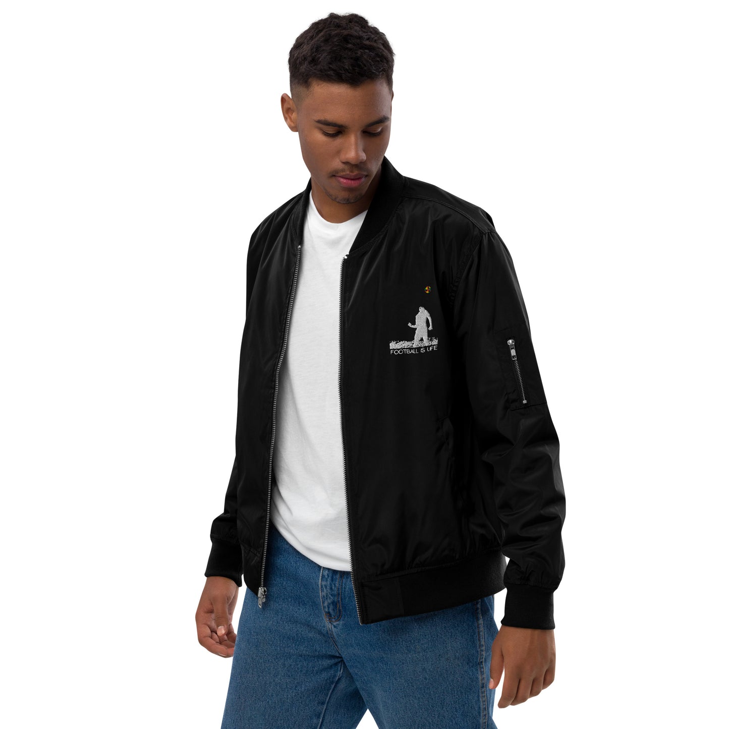 Soccer - Premium recycled bomber jacket - SCDBrand Company