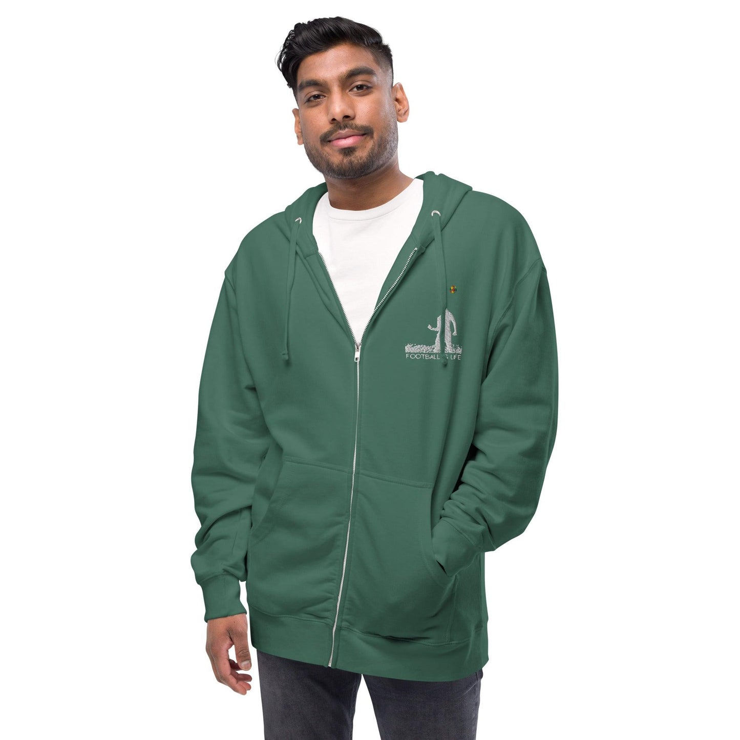 Soccer - Unisex fleece zip up hoodie - SCDBrand Company