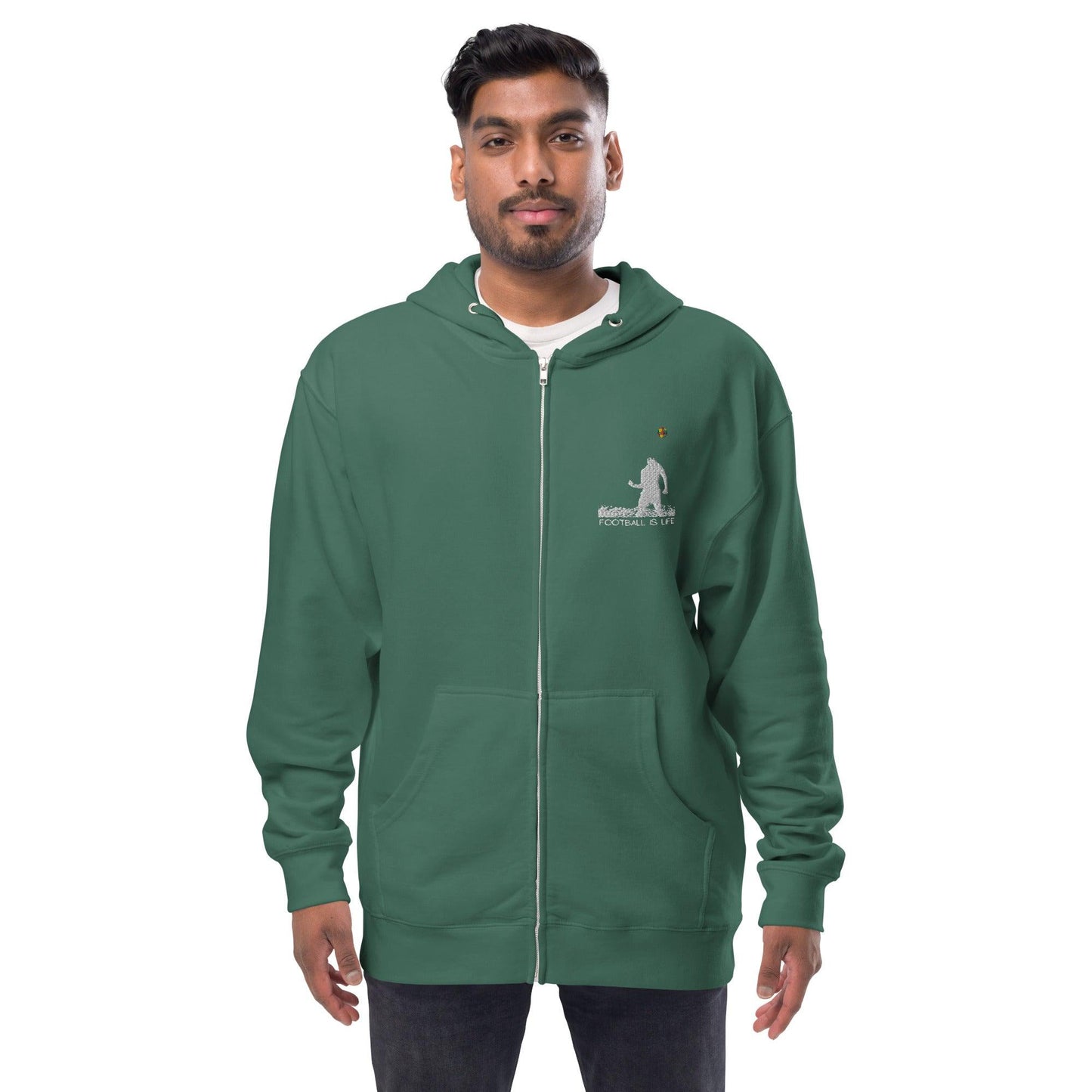 Soccer - Unisex fleece zip up hoodie - SCDBrand Company