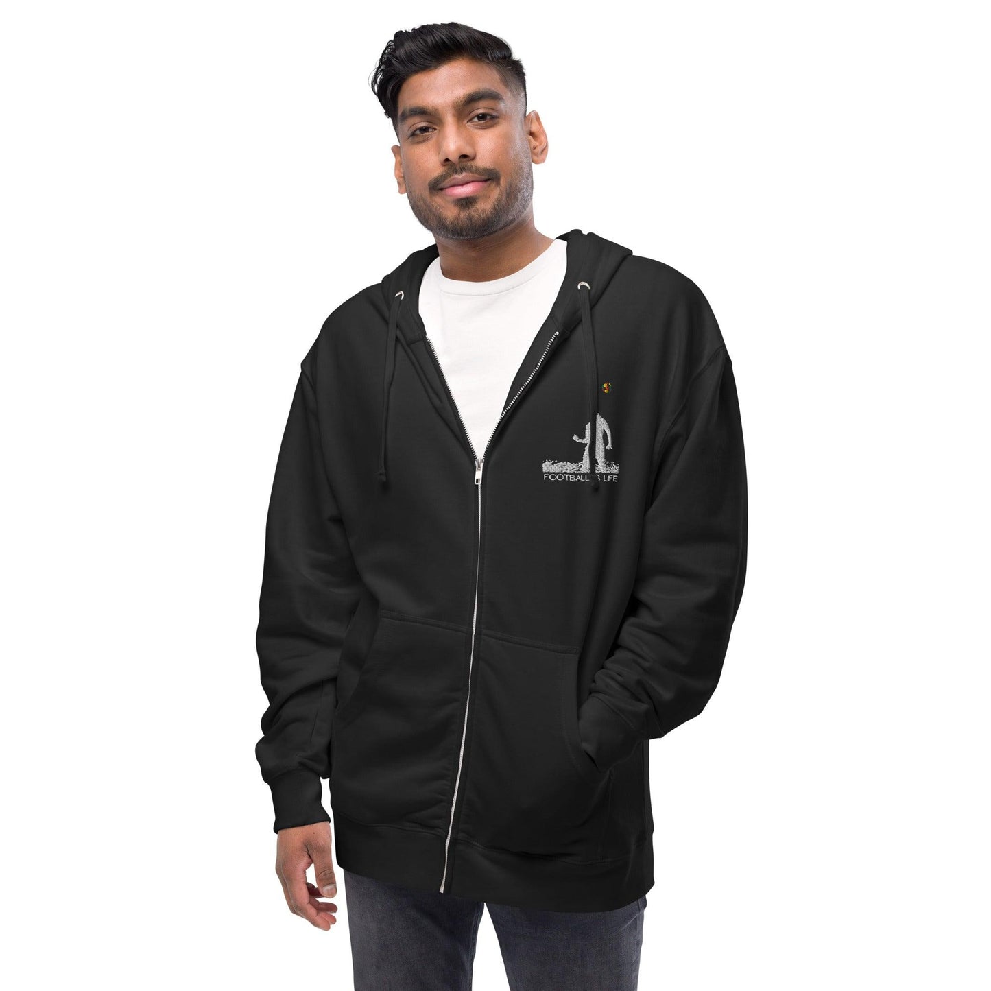 Soccer - Unisex fleece zip up hoodie - SCDBrand Company