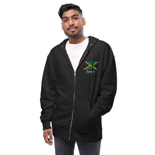 Jamaica - Unisex fleece zip up hoodie - SCDBrand Company