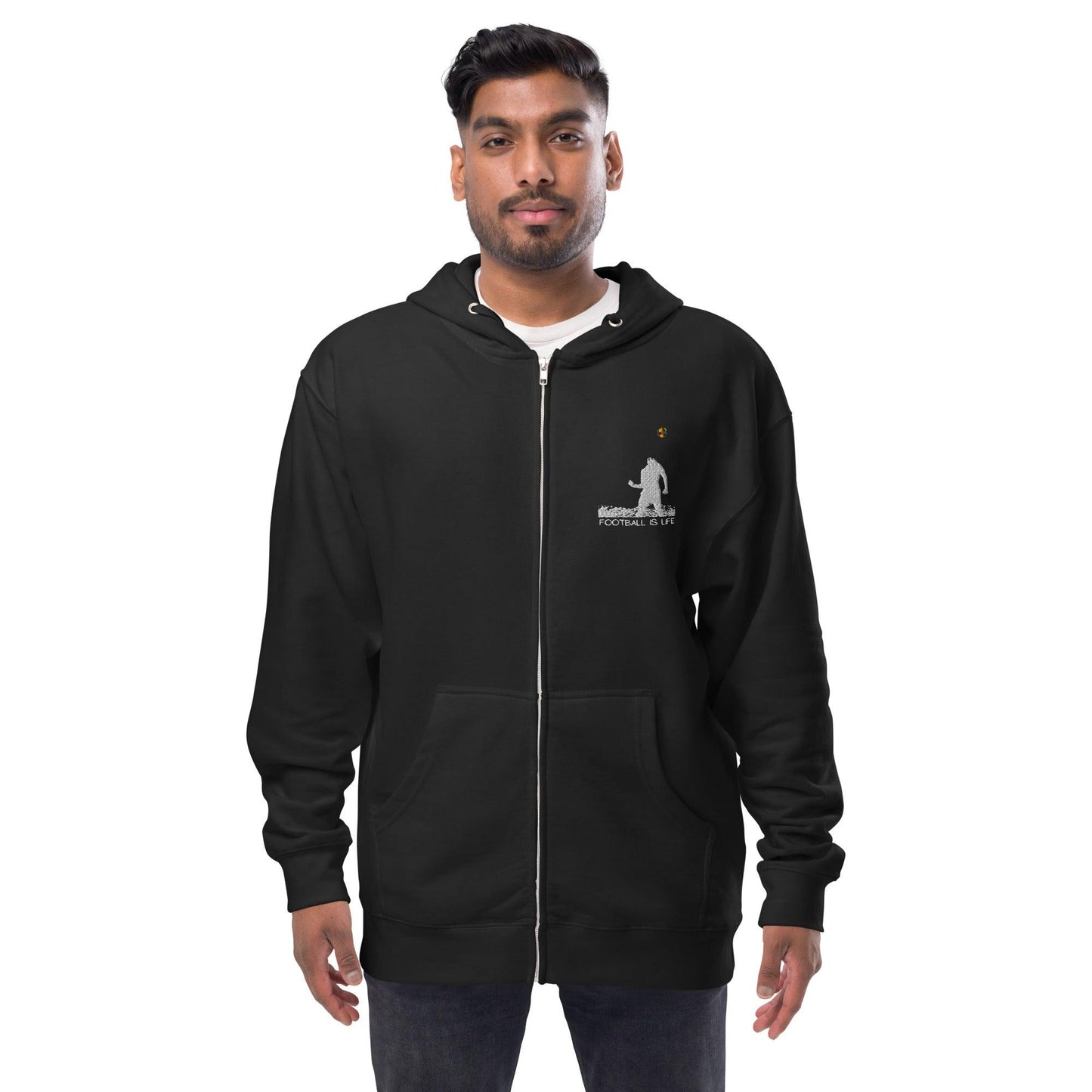 Soccer - Unisex fleece zip up hoodie - SCDBrand Company