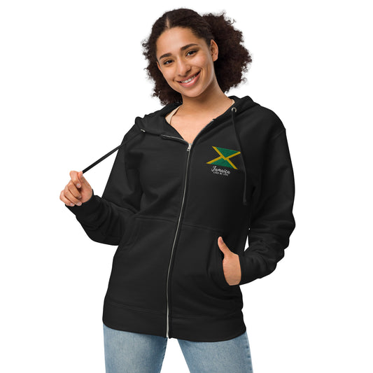 Jamaica - Unisex fleece zip up hoodie