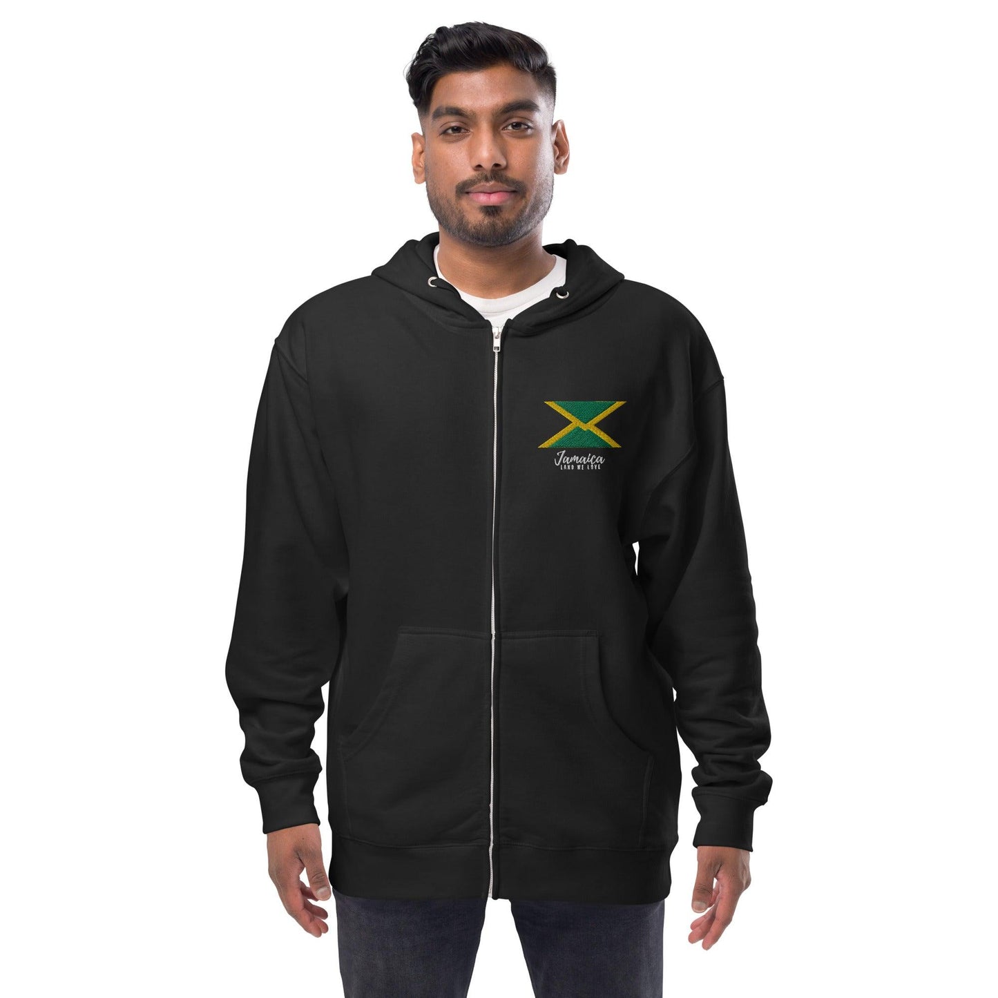 Jamaica - Unisex fleece zip up hoodie - SCDBrand Company