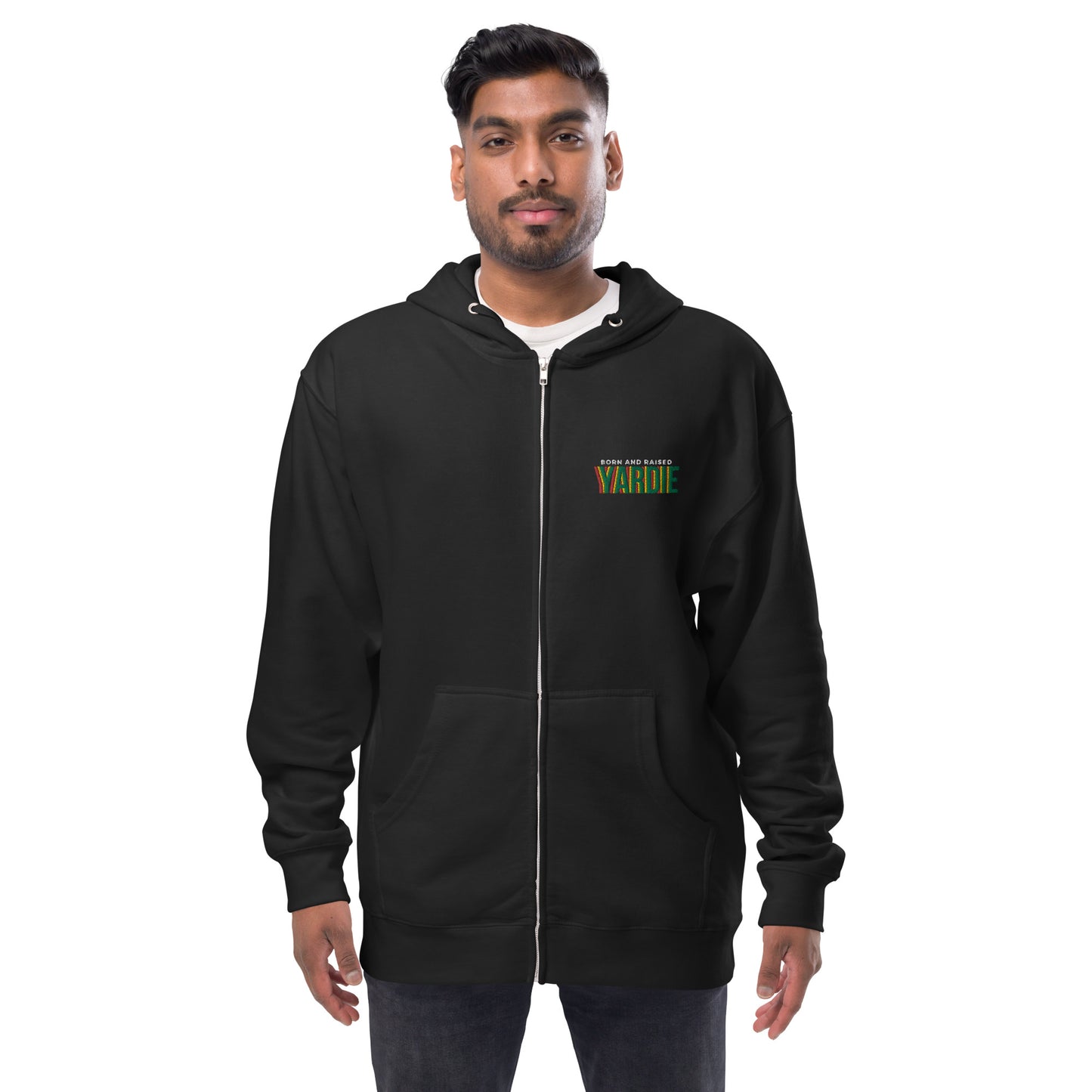 Yardie - Unisex fleece zip up hoodie