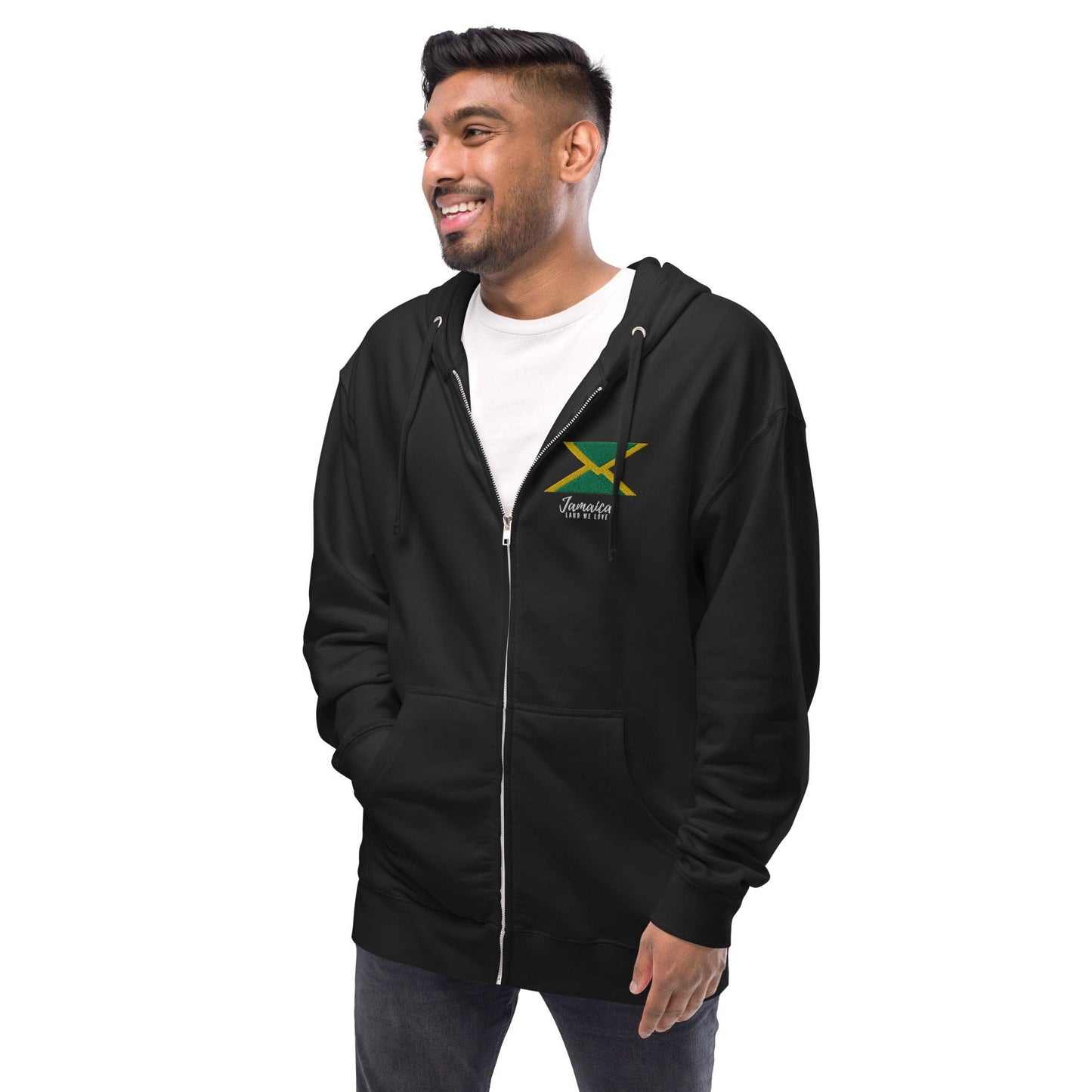 Jamaica - Unisex fleece zip up hoodie - SCDBrand Company