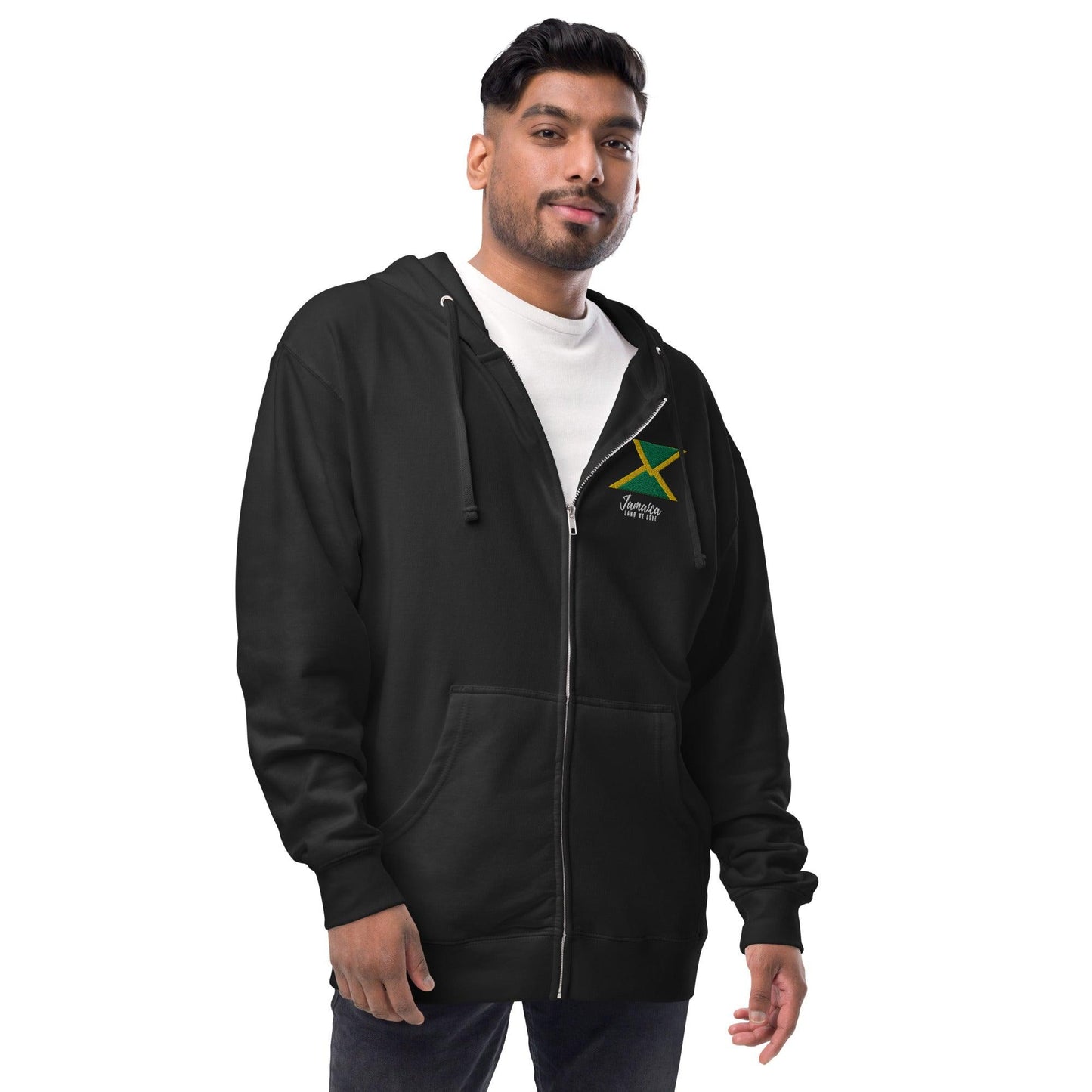 Jamaica - Unisex fleece zip up hoodie - SCDBrand Company