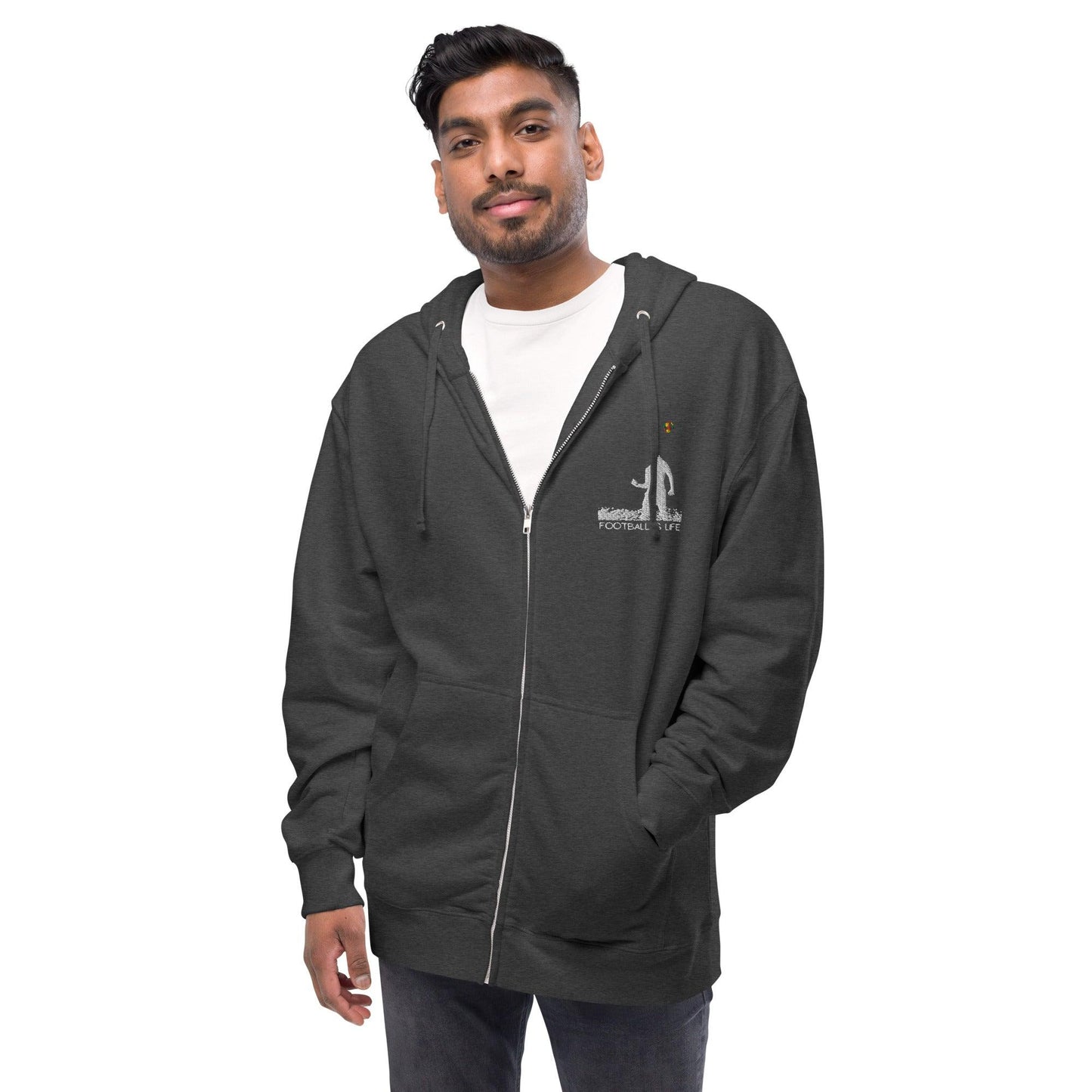 Soccer - Unisex fleece zip up hoodie - SCDBrand Company