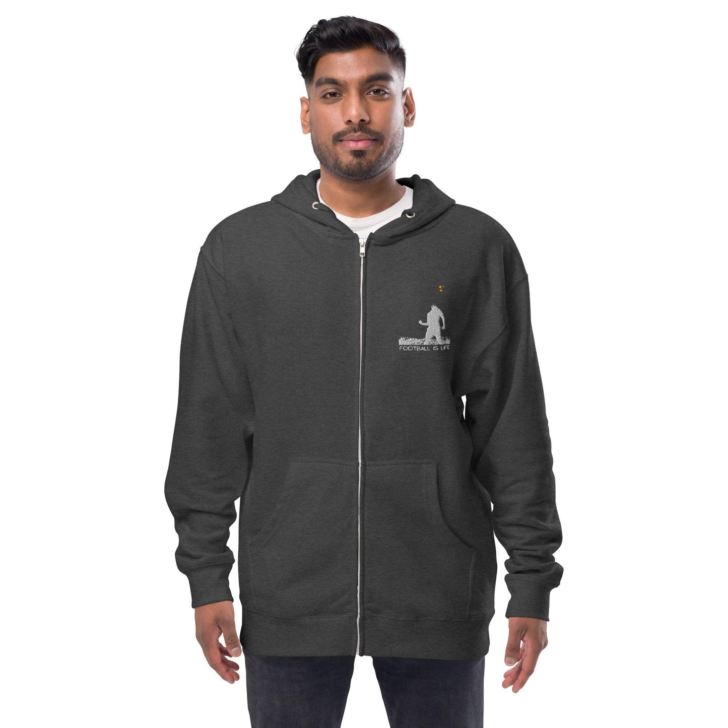 Soccer - Unisex fleece zip up hoodie - SCDBrand Company