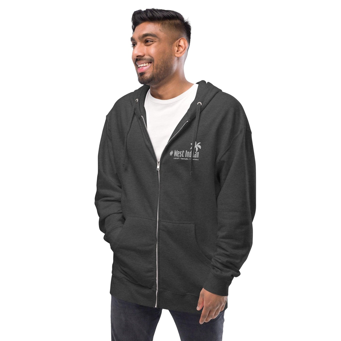 #West Indian - Unisex fleece zip up hoodie - SCDBrand Company
