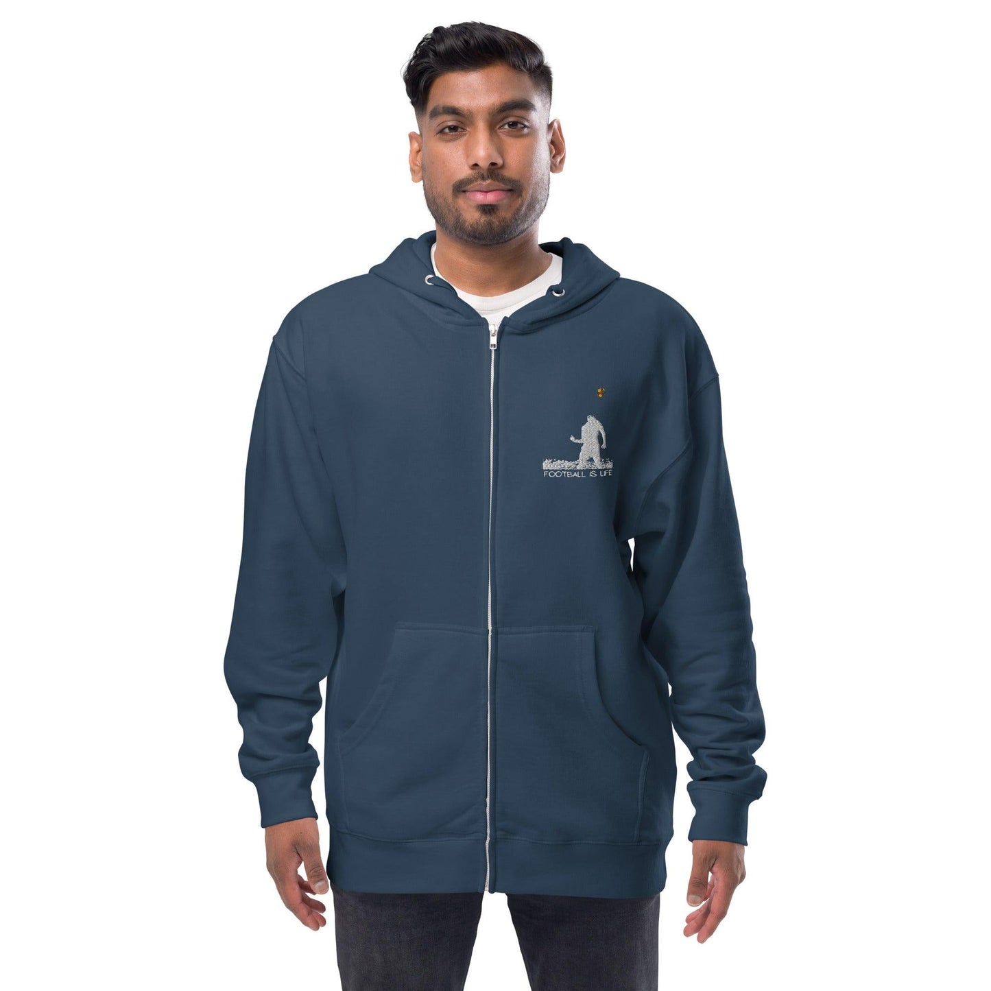 Soccer - Unisex fleece zip up hoodie - SCDBrand Company
