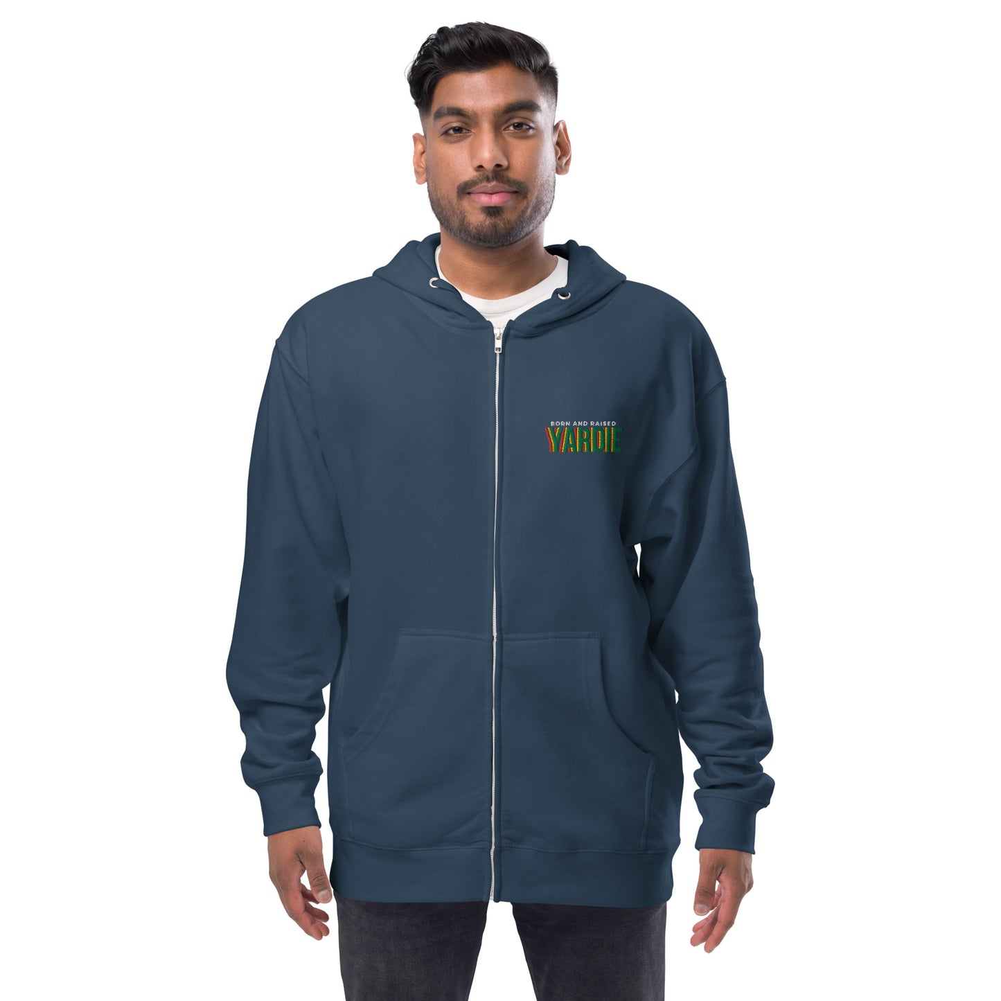 Yardie - Unisex fleece zip up hoodie