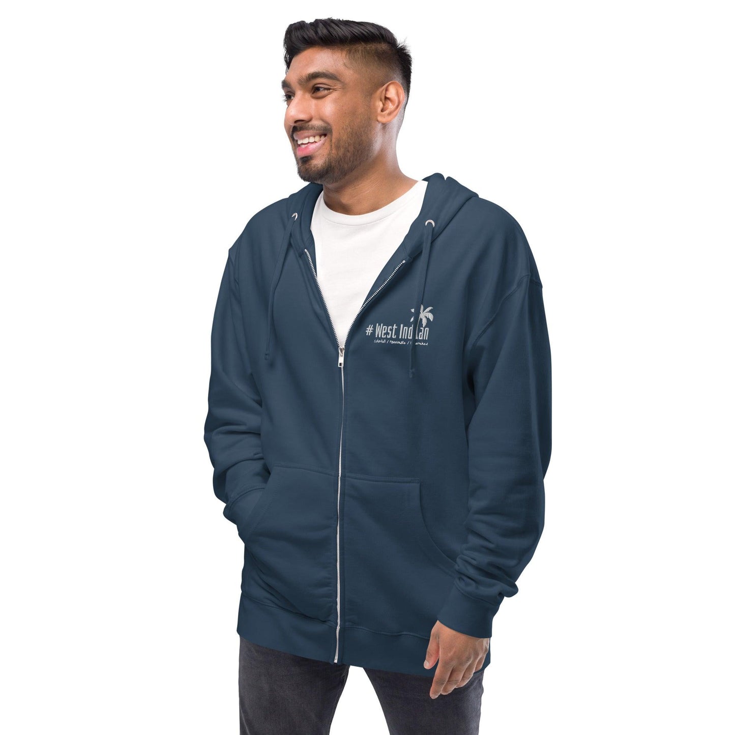 #West Indian - Unisex fleece zip up hoodie - SCDBrand Company