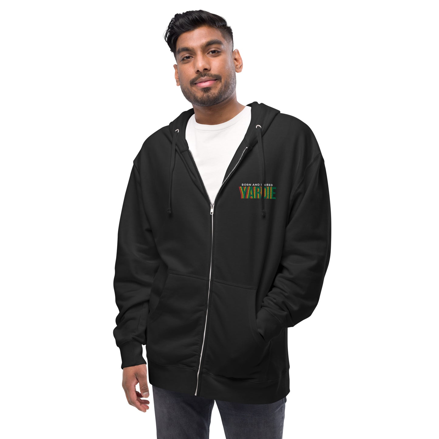 Yardie - Unisex fleece zip up hoodie