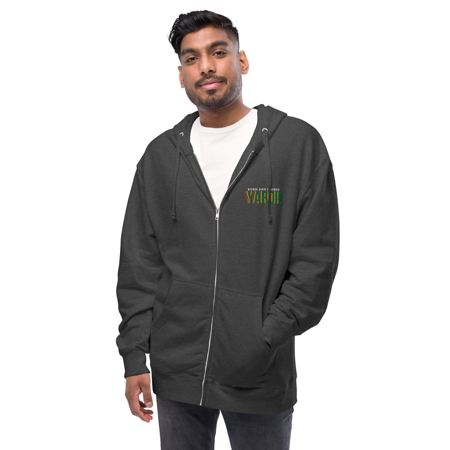 Yardie - Unisex fleece zip up hoodie