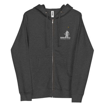 Soccer - Unisex fleece zip up hoodie